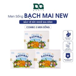 Combo 3 Hộp Men Sống Bạch Mai New