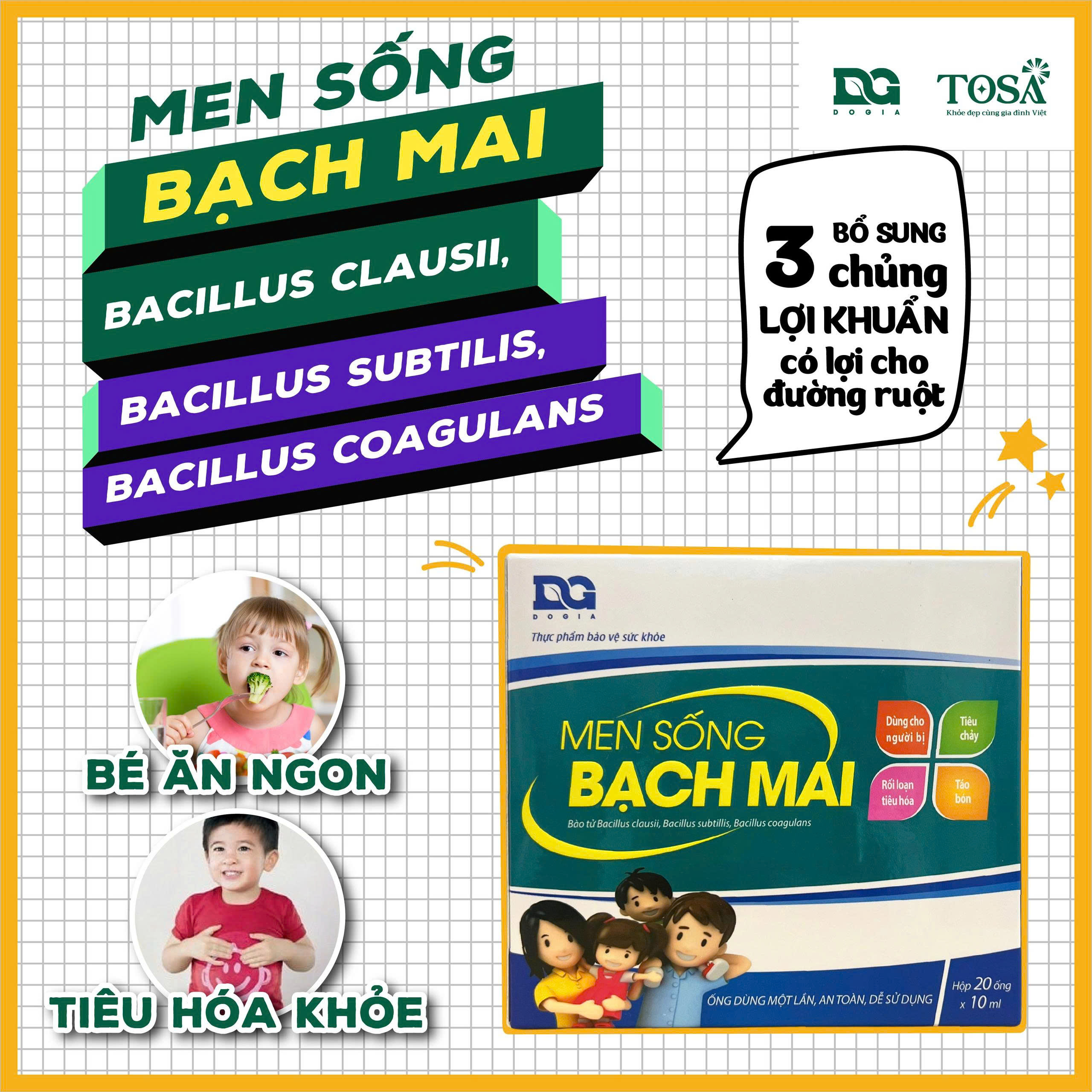 Công dụng men sống bạch mai